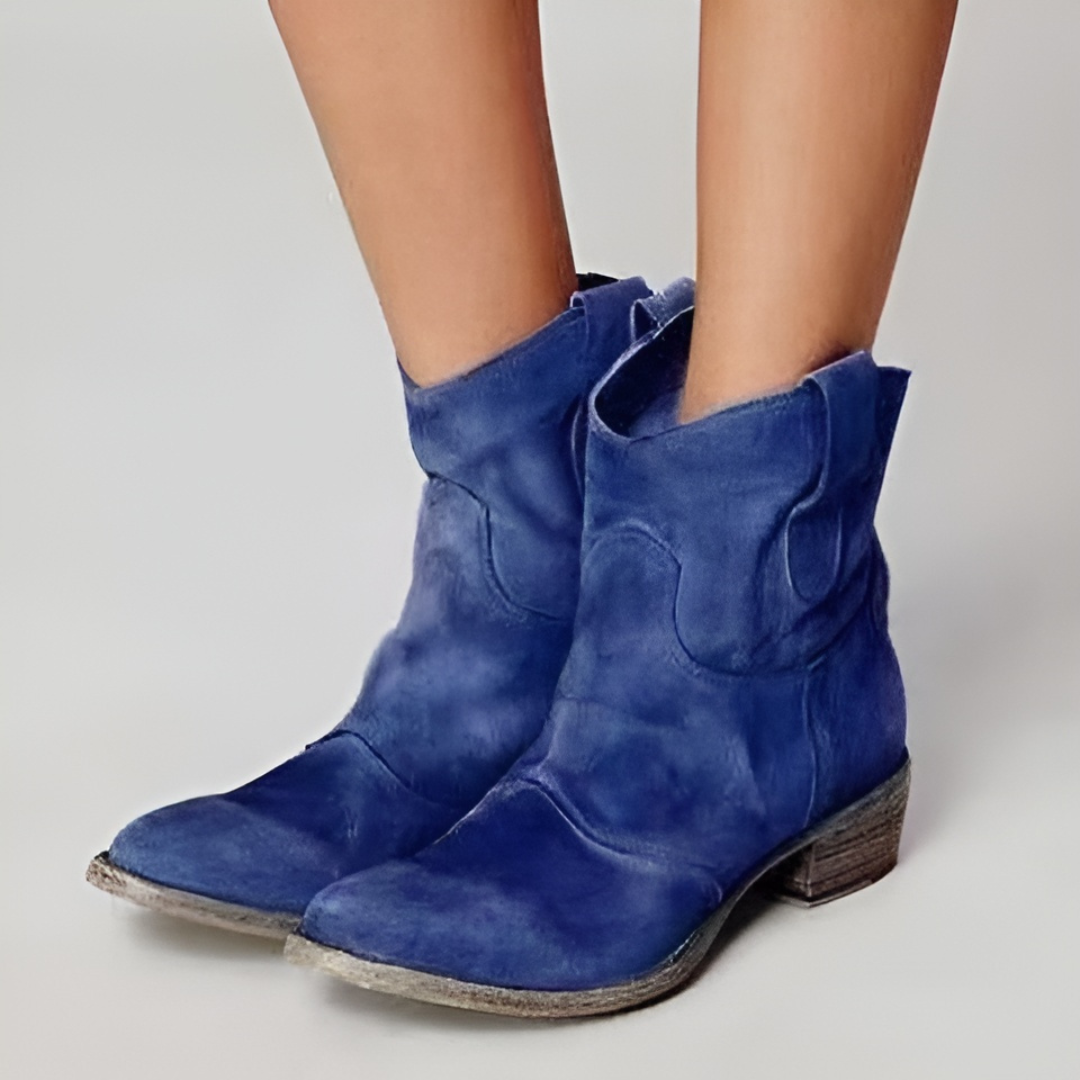 Alessia – Suede Leather Ankle Boots