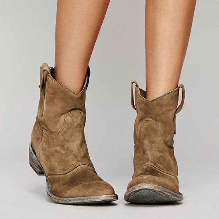 Alessia – Suede Leather Ankle Boots