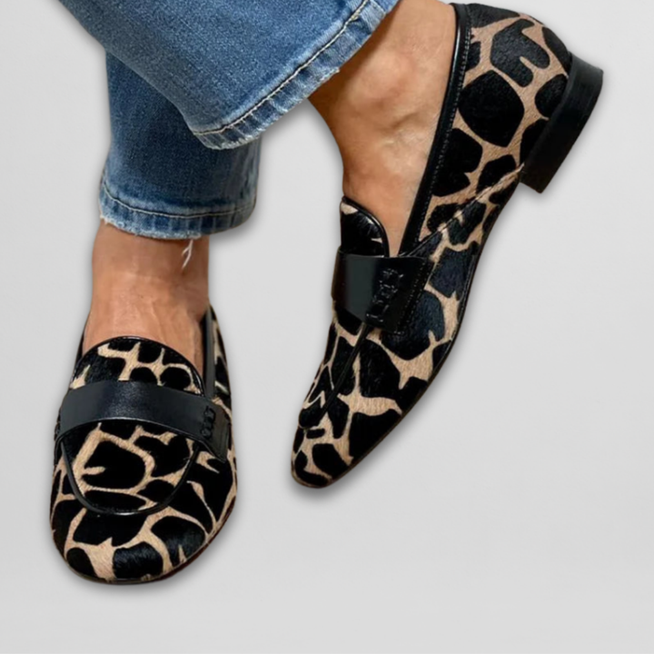 Camilla - Animal Print Moccasin