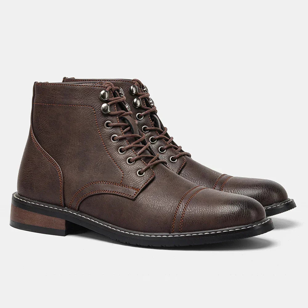 Olsen & Olsen™ Keith | Vintage derby shoes with a rounded toe