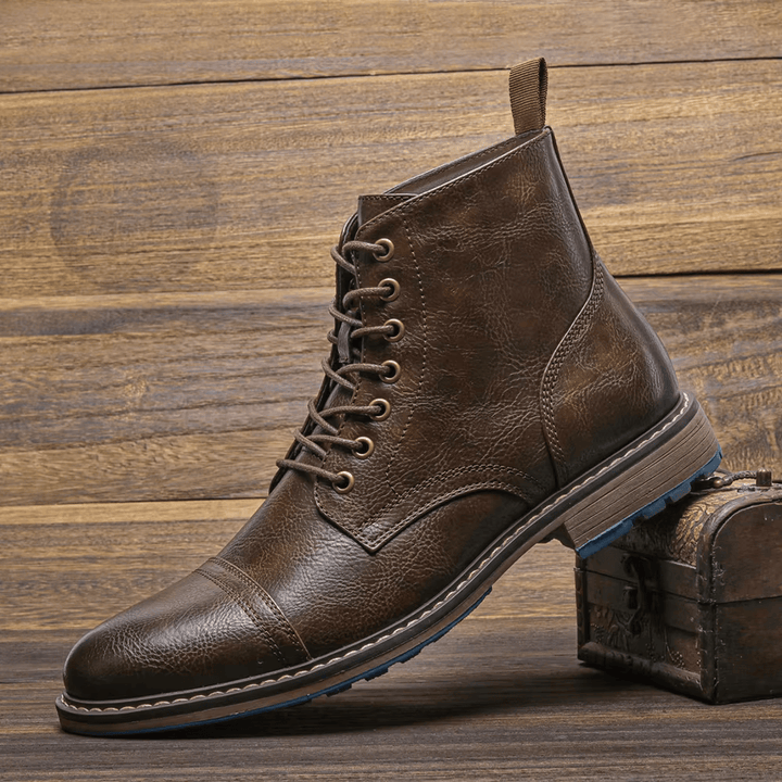 Olsen & Olsen™ Conor | Leather ankle boots in trendy design