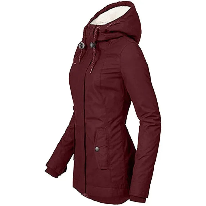 Claudine – Women’s Winter Hooded Fleece Coat