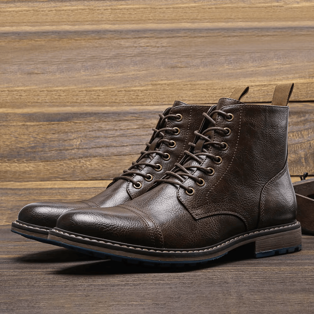 Olsen & Olsen™ Conor | Leather ankle boots in trendy design