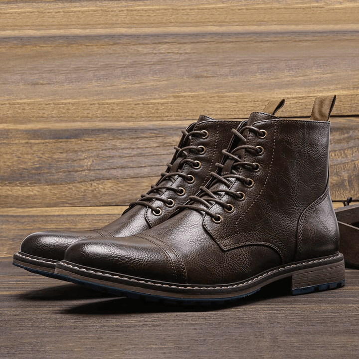 Olsen & Olsen™ Conor | Leather ankle boots in trendy design
