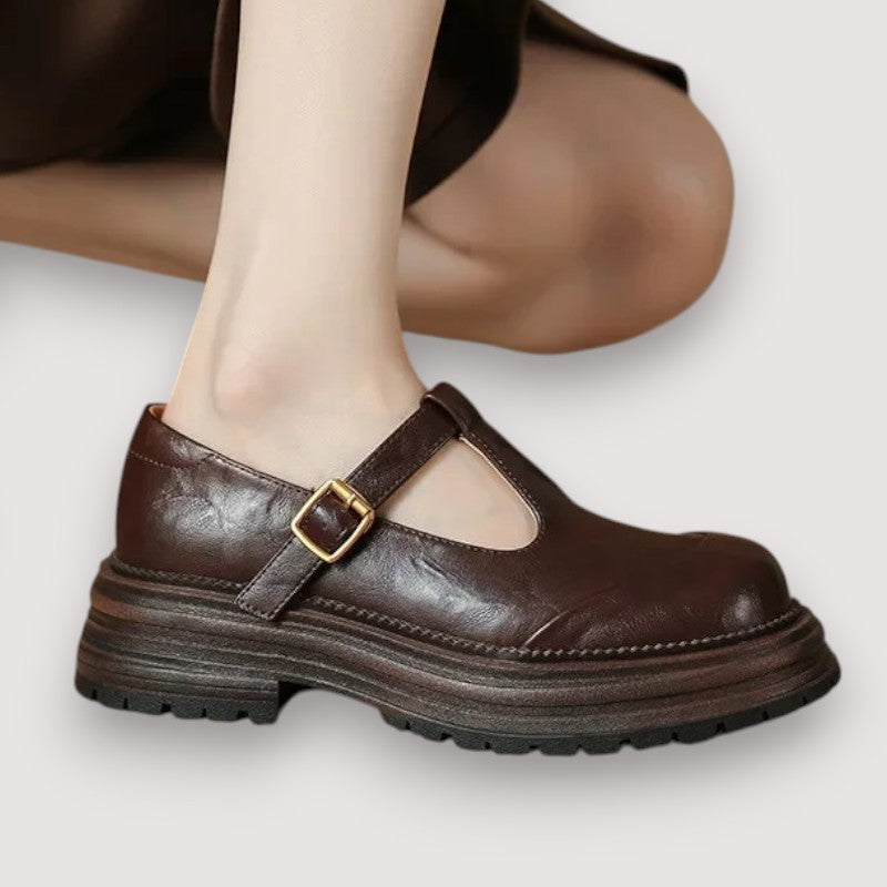 Chiara - Elegant High-Quality Leather Mary Jane Shoes