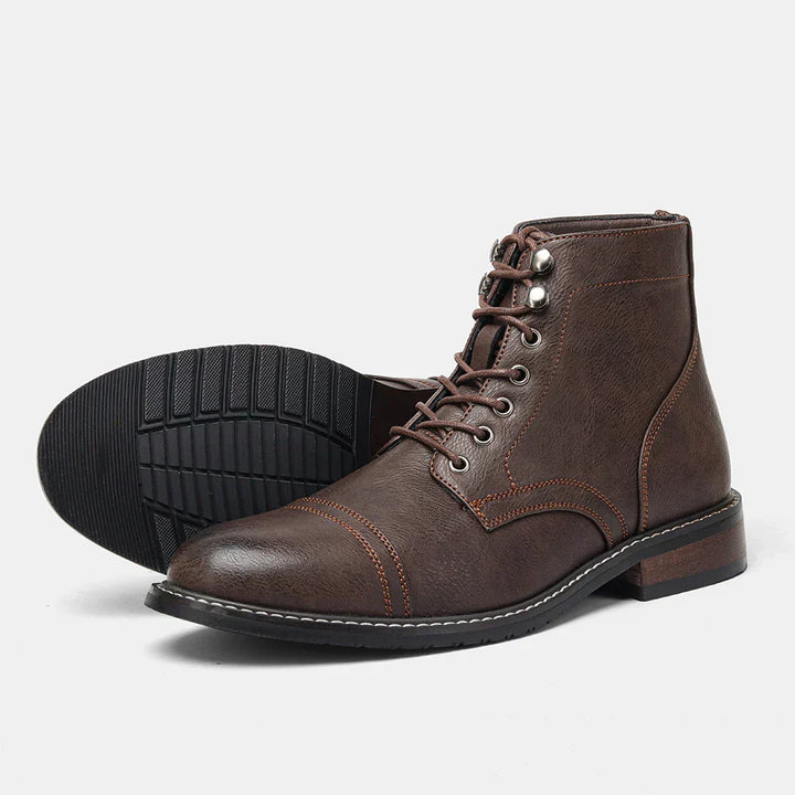 Olsen & Olsen™ Keith | Vintage derby shoes with a rounded toe