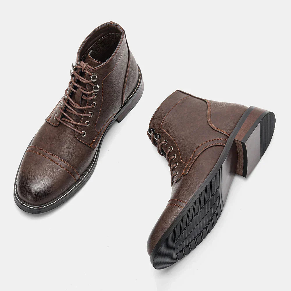 Olsen & Olsen™ Keith | Vintage derby shoes with a rounded toe