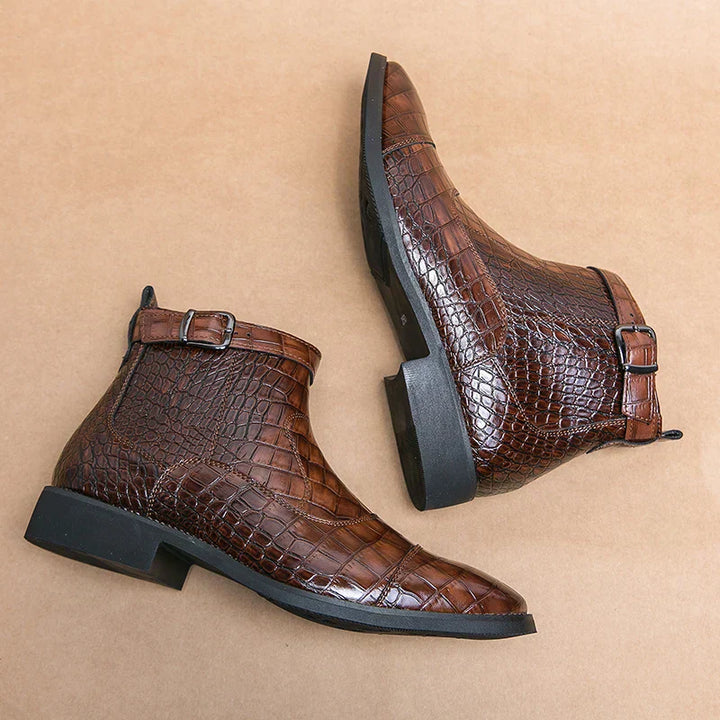 Olsen & Olsen™ Baron | Leather Boots with Buckle