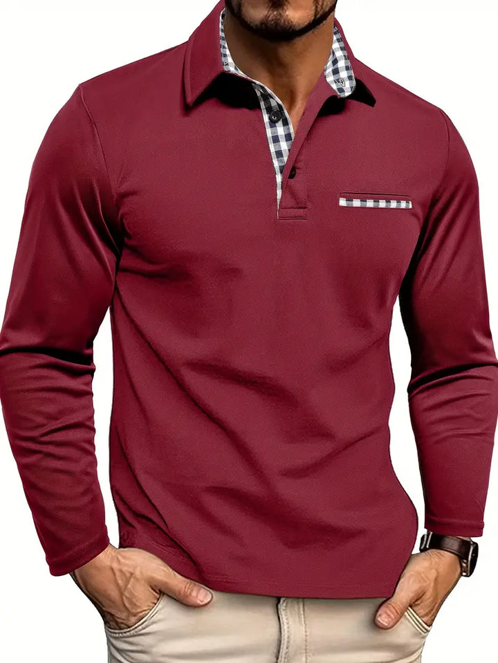 Long Sleeve Polo Shirt | 1+1 Free