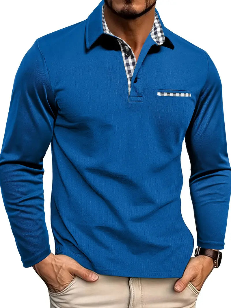 Long Sleeve Polo Shirt | 1+1 Free