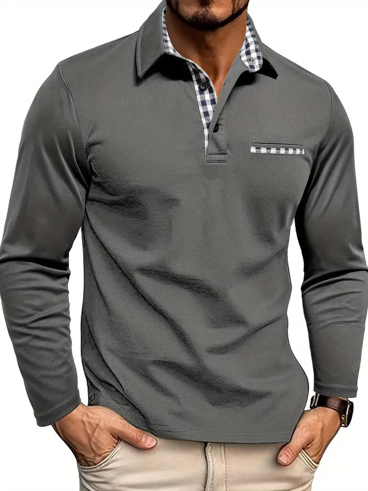 Long Sleeve Polo Shirt | 1+1 Free