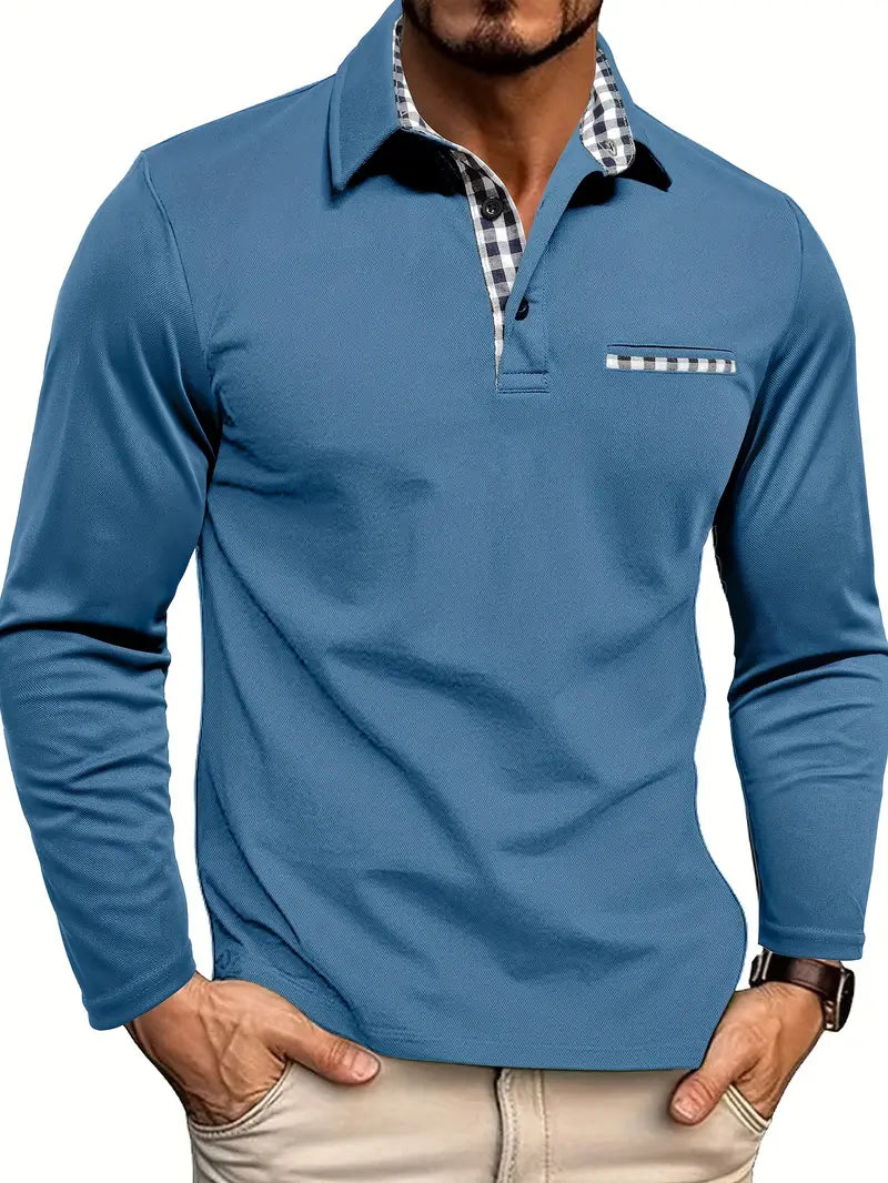 Long Sleeve Polo Shirt | 1+1 Free