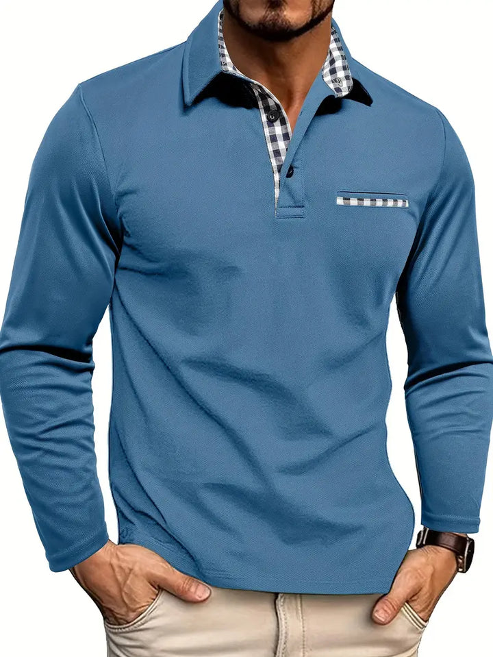 Long Sleeve Polo Shirt | 1+1 Free