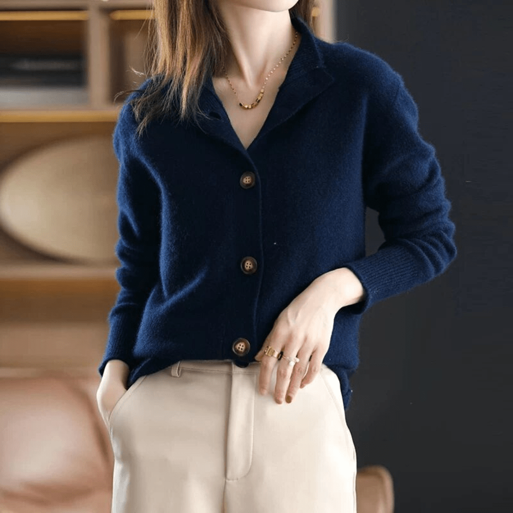 Anny | Luxurious Cashmere Knit Cardigan